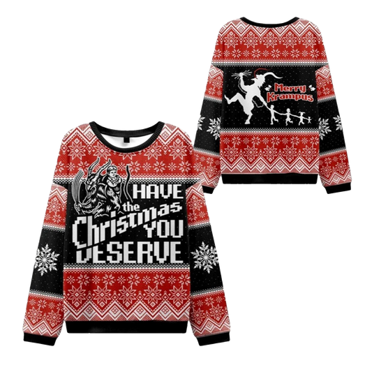 2026 Christmas Krampus Takes Children Ugly Sweater - Moonbestprint
