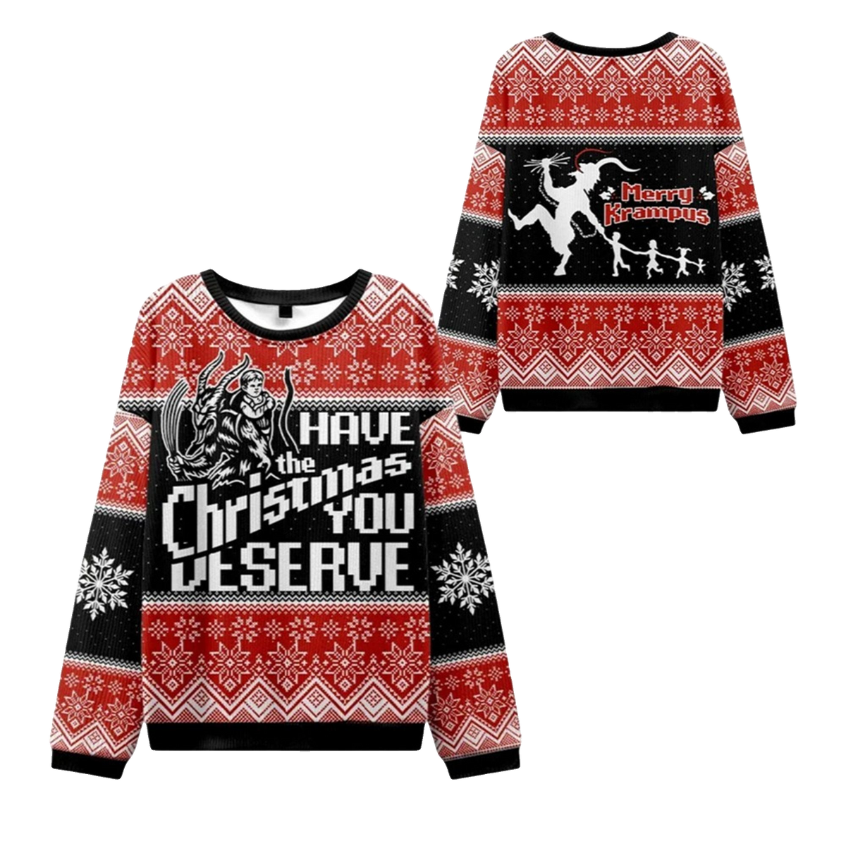 2026 Christmas Krampus Takes Children Ugly Sweater - Moonbestprint
