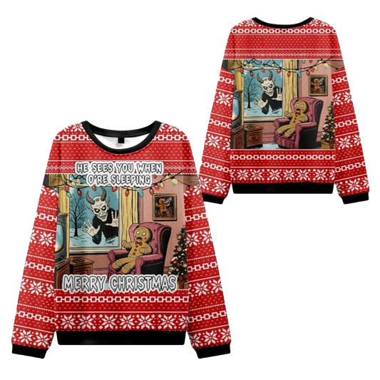 2026 Christmas Krampus Is Coming Ugly Sweater - Moonbestprint