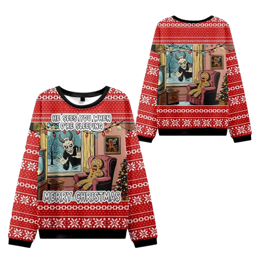 2026 Christmas Krampus Is Coming Ugly Sweater - Moonbestprint