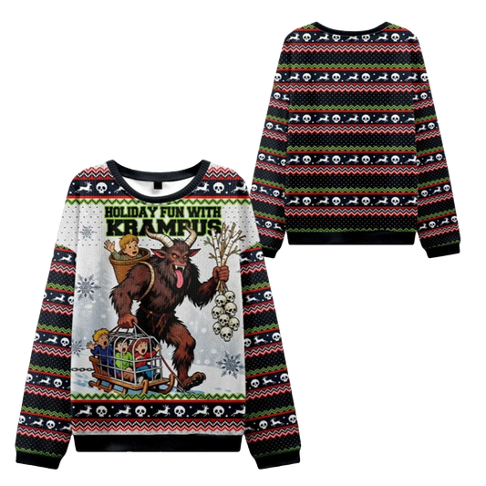 2026 Christmas Krampus Catches Children Ugly Sweater - Moonbestprint
