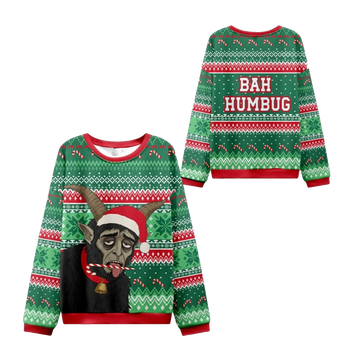 2026 Christmas Krampus Bah Humbug Ugly Sweater - Moonbestprint