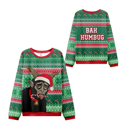 2026 Christmas Krampus Bah Humbug Ugly Sweater - Moonbestprint