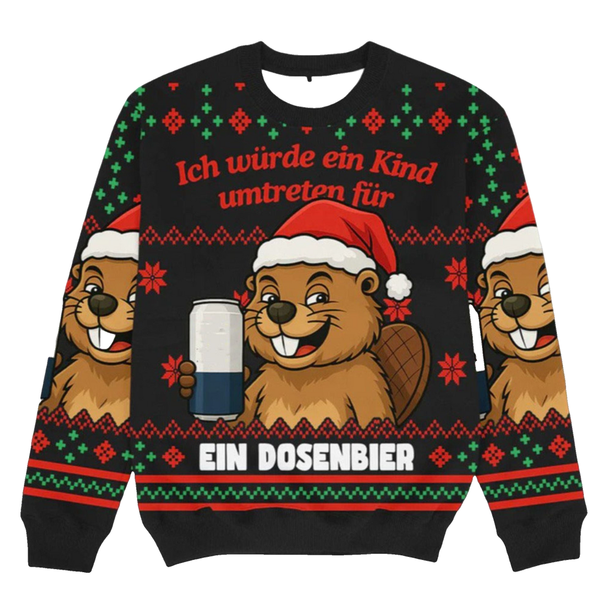 2026 Christmas Kind Umtreten Dosenbier Ugly Sweater - Moonbestprint