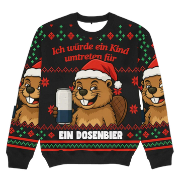 2026 Christmas Kind Umtreten Dosenbier Ugly Sweater - Moonbestprint