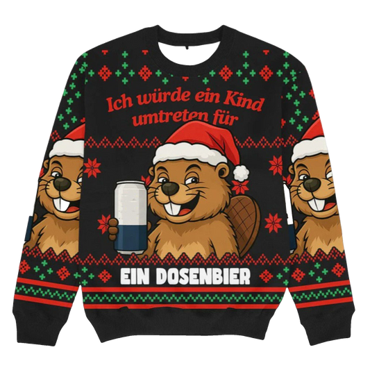 2026 Christmas Kind Umtreten Dosenbier Ugly Sweater - Moonbestprint