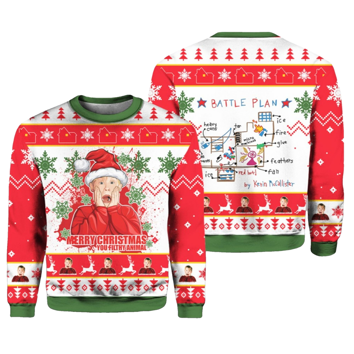 2026 Christmas Kevin McCallister Ugly Sweater - Moonbestprint
