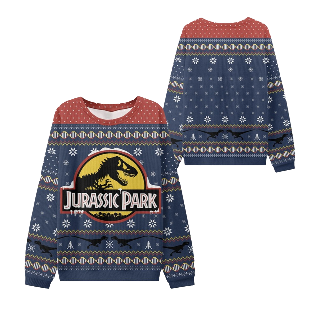 2026 Christmas Jurassic Park Ugly Sweater - Moonbestprint