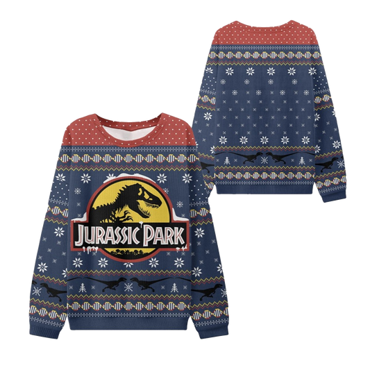 2026 Christmas Jurassic Park Ugly Sweater - Moonbestprint
