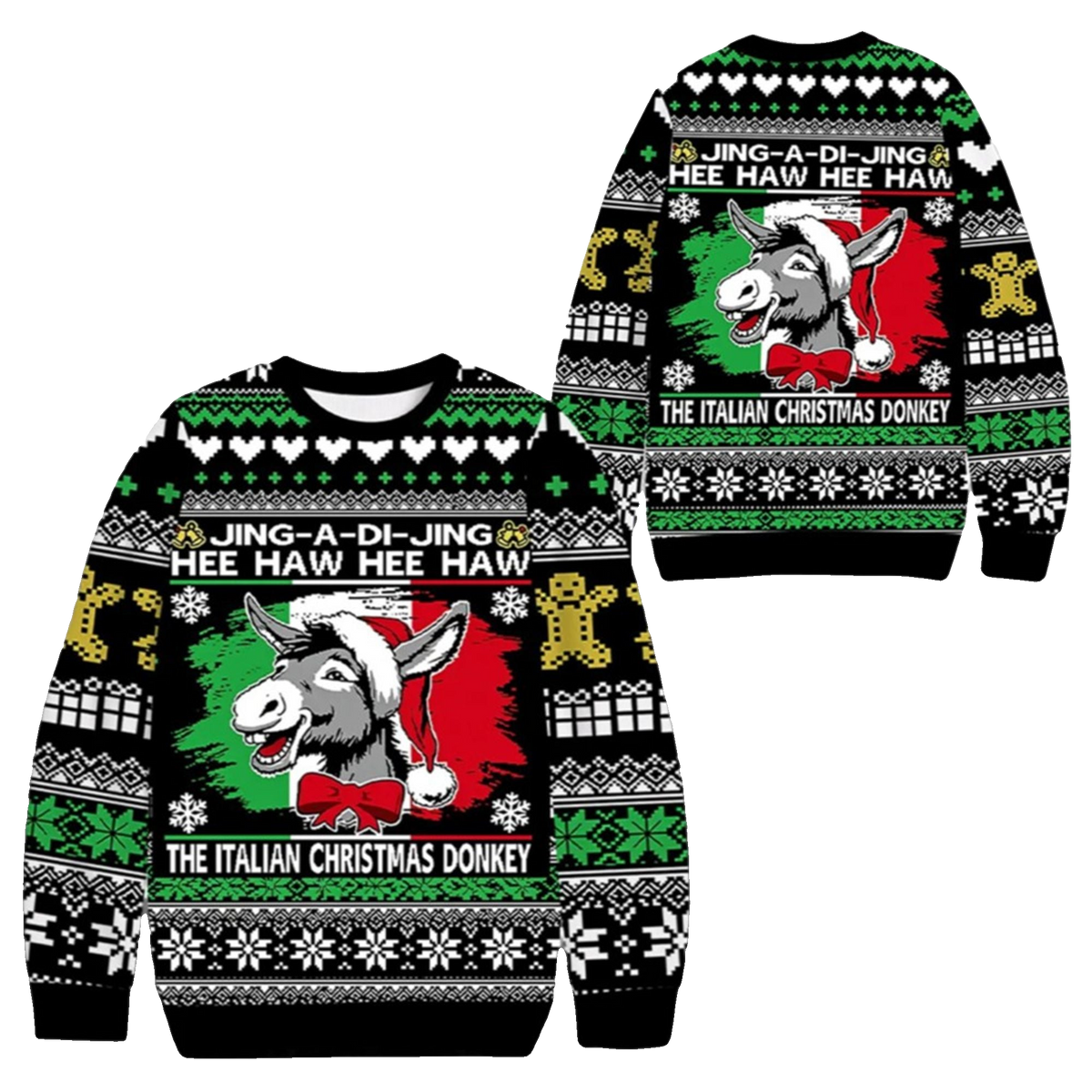 2026 Christmas Jing A Di Jing Hee Haw Ugly Sweater - Moonbestprint