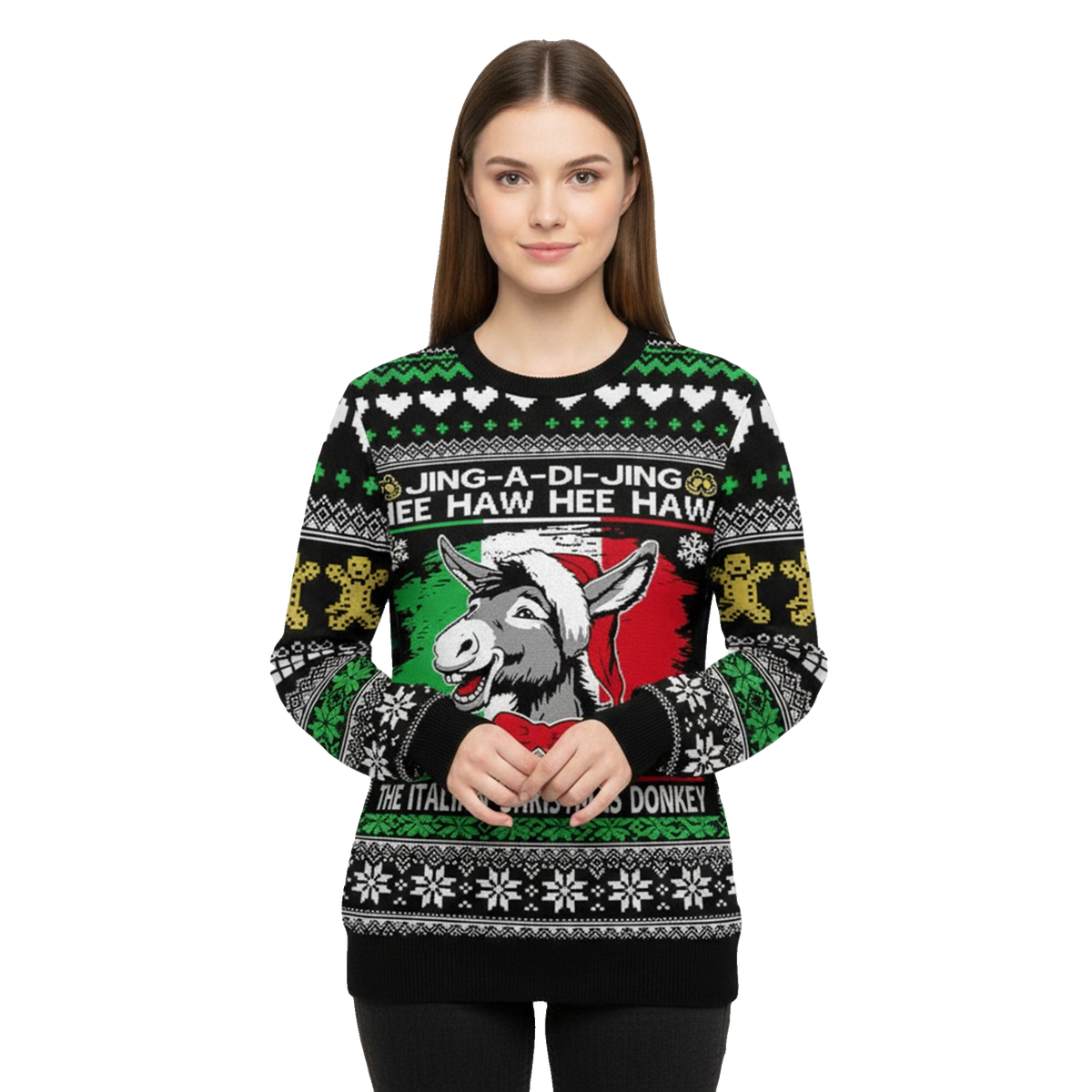 2026 Christmas Jing A Di Jing Hee Haw Ugly Sweater - Moonbestprint