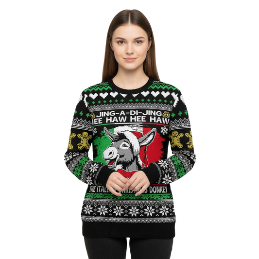 2026 Christmas Jing A Di Jing Hee Haw Ugly Sweater - Moonbestprint