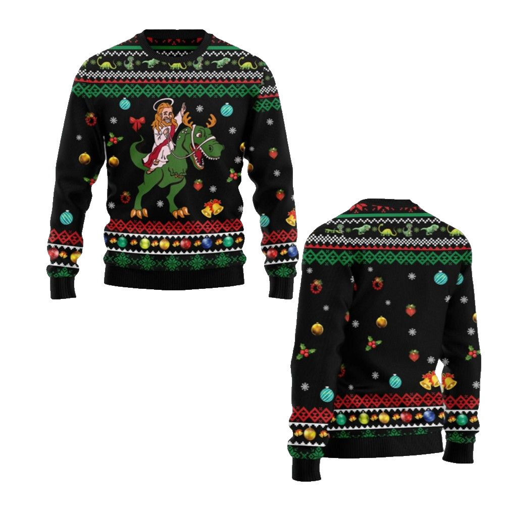 2026 Christmas Jesus Christmas Ugly Christmas Sweater - Moonbestprint