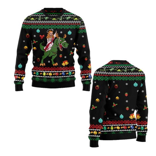 2026 Christmas Jesus Christmas Ugly Christmas Sweater - Moonbestprint