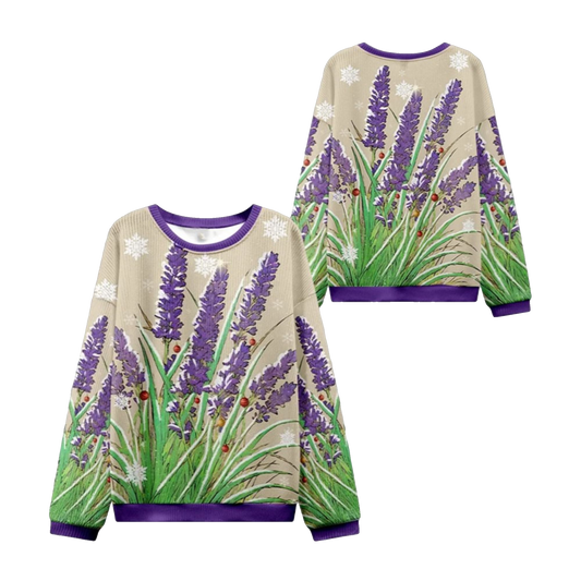 2026 Christmas Japanese Lavender Ugly Sweater - Moonbestprint