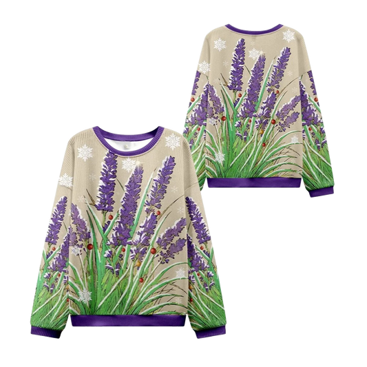 2026 Christmas Japanese Lavender Ugly Sweater - Moonbestprint