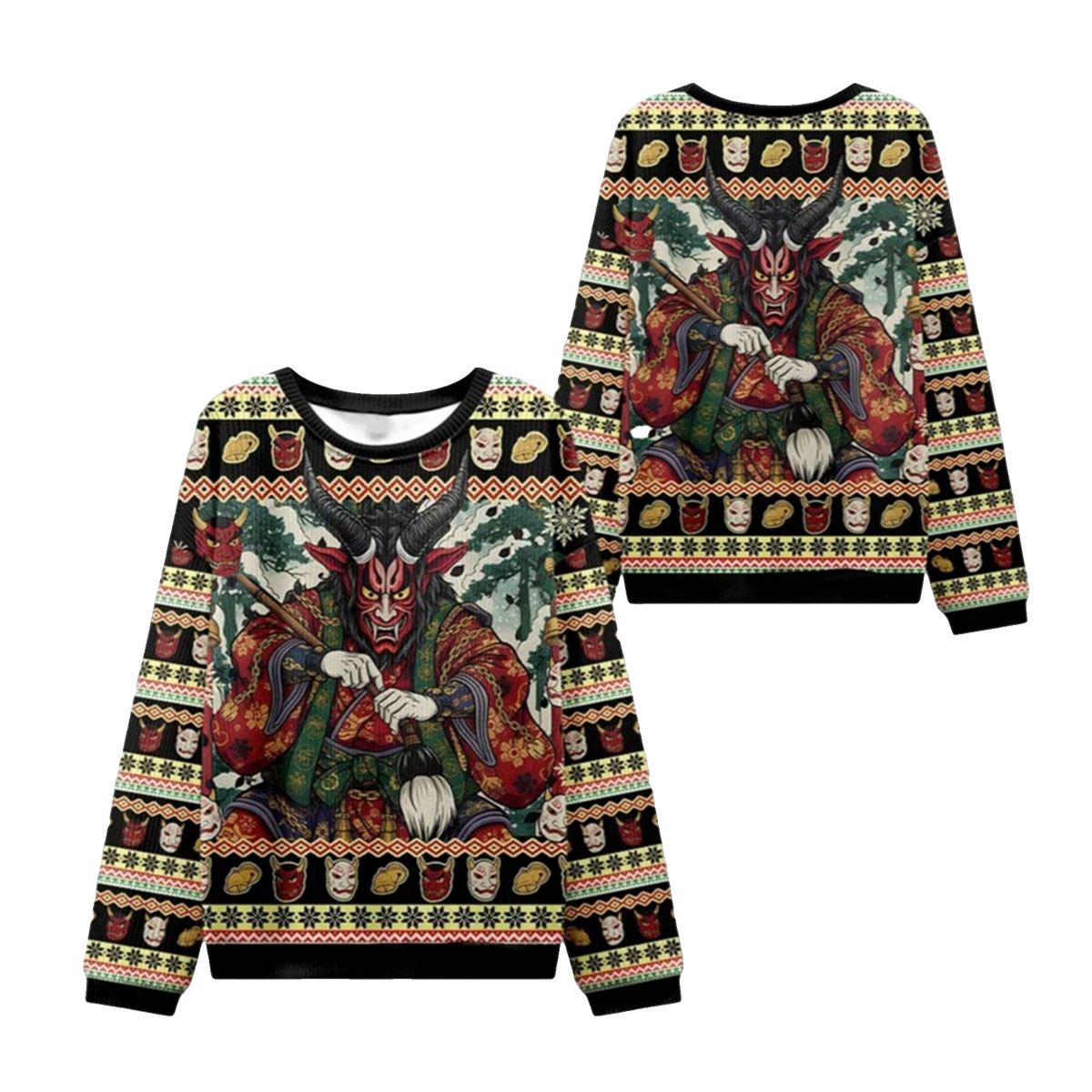 2026 Christmas Japanese Monster Ugly Sweater - Moonbestprint