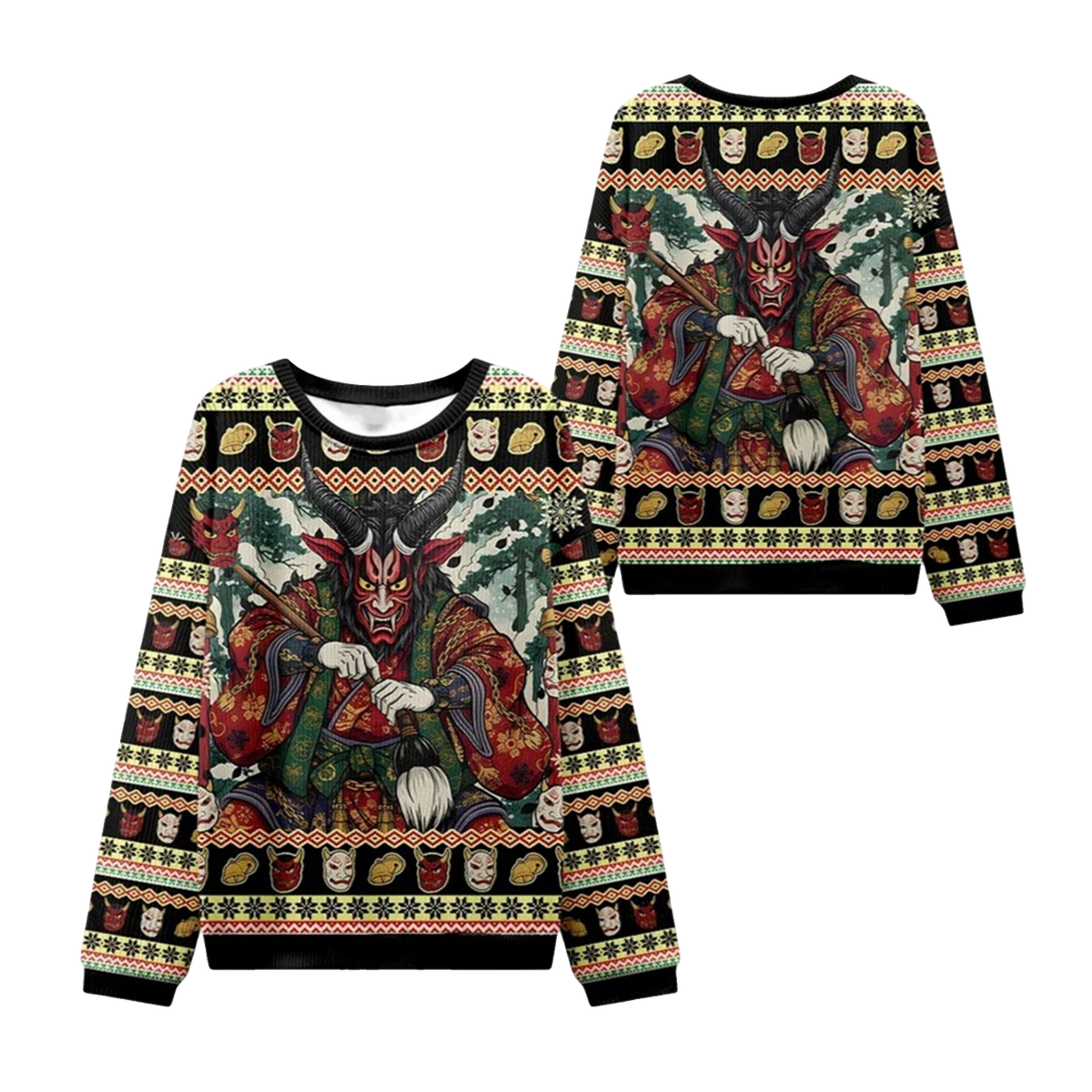 2026 Christmas Japanese Monster Ugly Sweater - Moonbestprint
