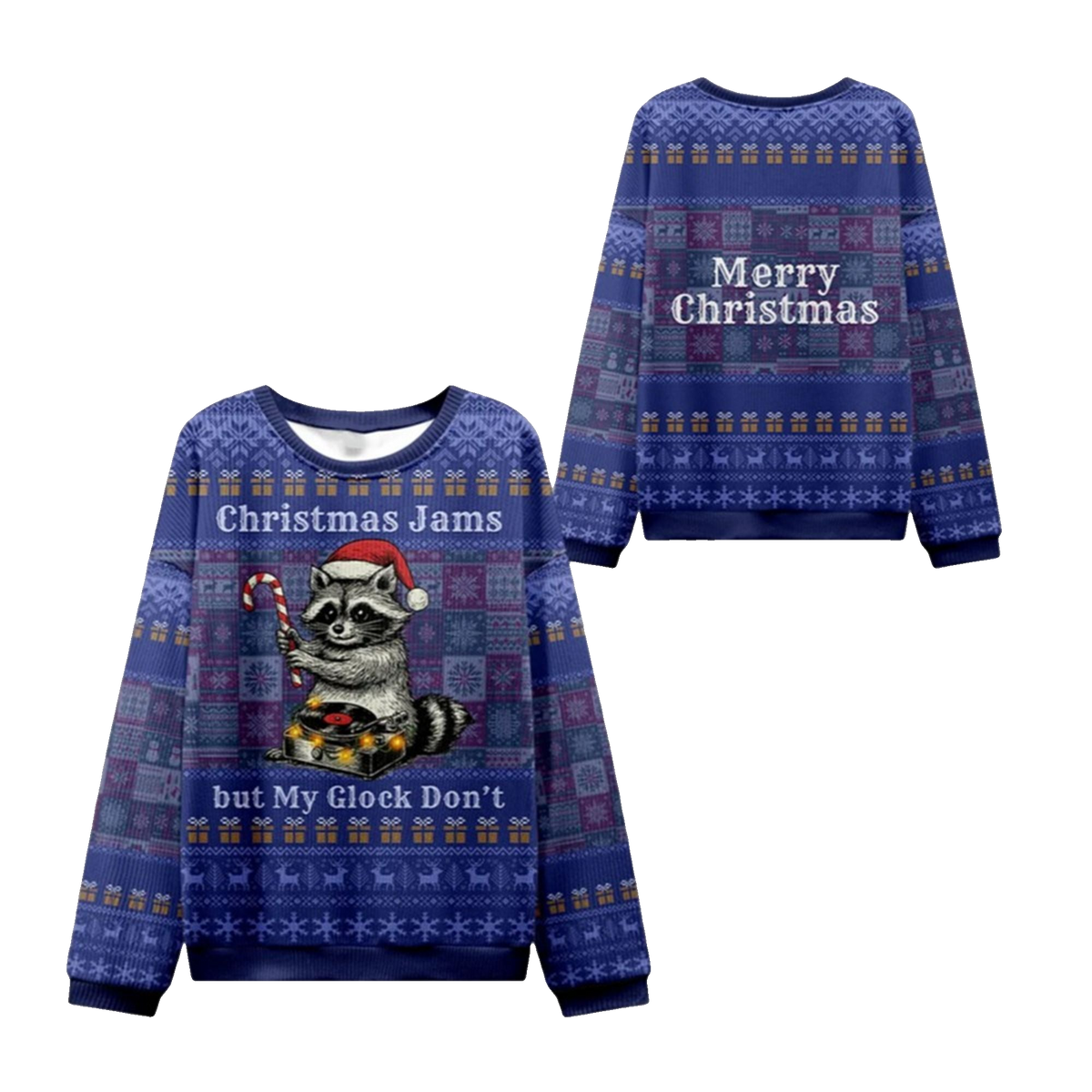 2026 Christmas Jams But Glock Don't Ugly Sweater - Moonbestprint