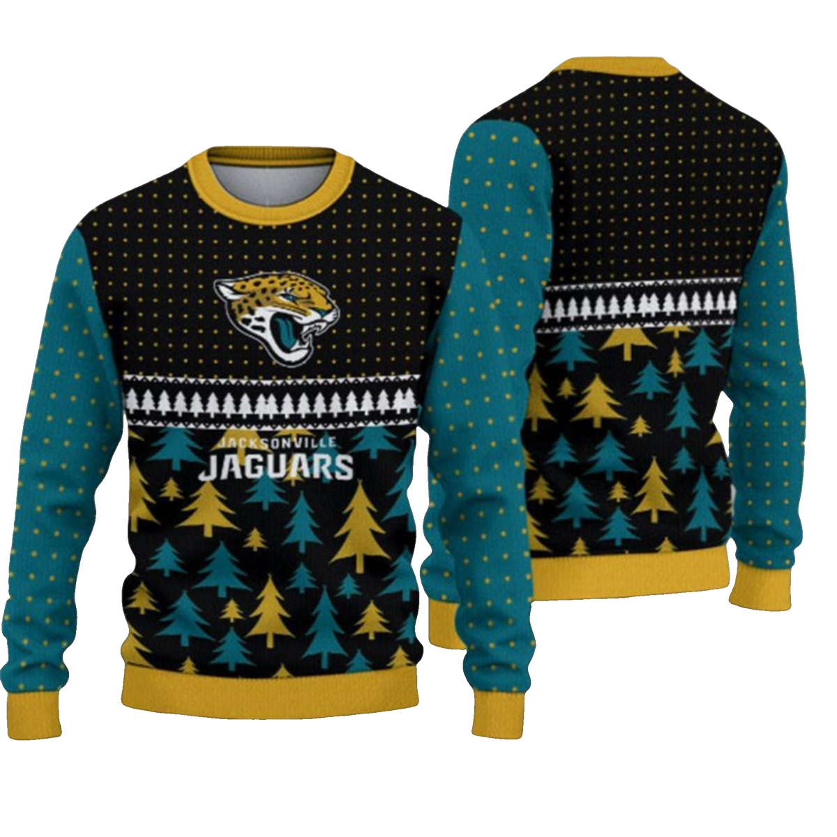 2026 Christmas Jaguars Ugly Sweater - Moonbestprint