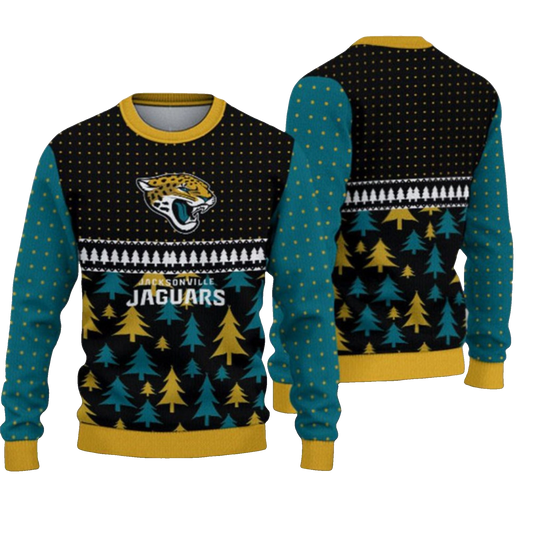 2026 Christmas Jaguars Ugly Sweater - Moonbestprint