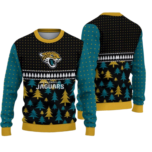 2026 Christmas Jaguars Ugly Sweater - Moonbestprint