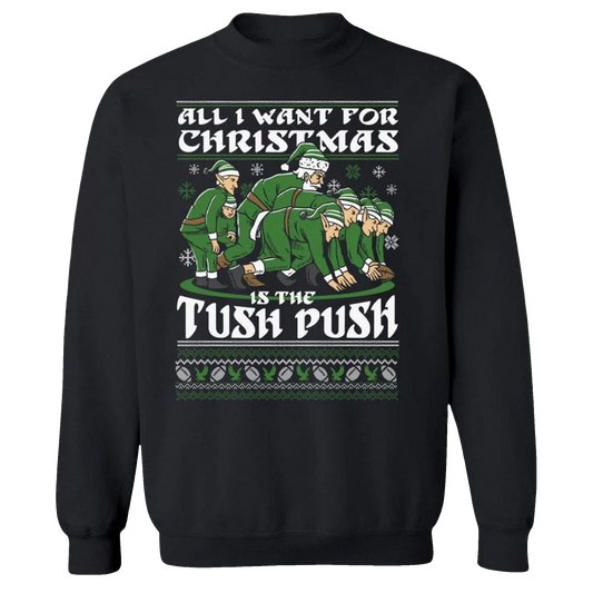 2026 Christmas Is The Tush Push Ugly Sweater - Moonbestprint