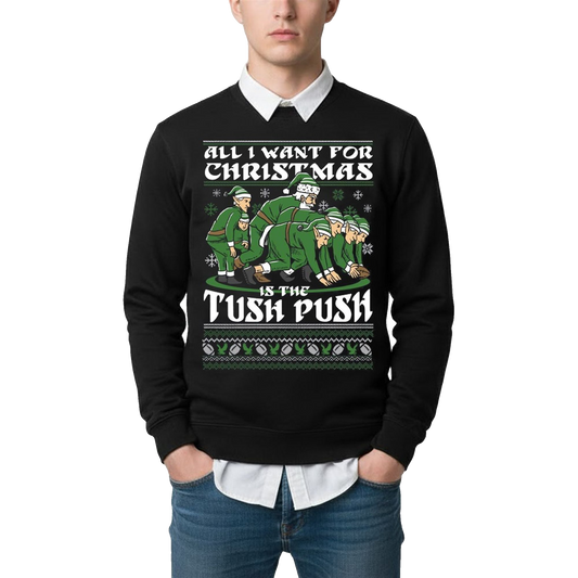 2026 Christmas Is The Tush Push Ugly Sweater - Moonbestprint