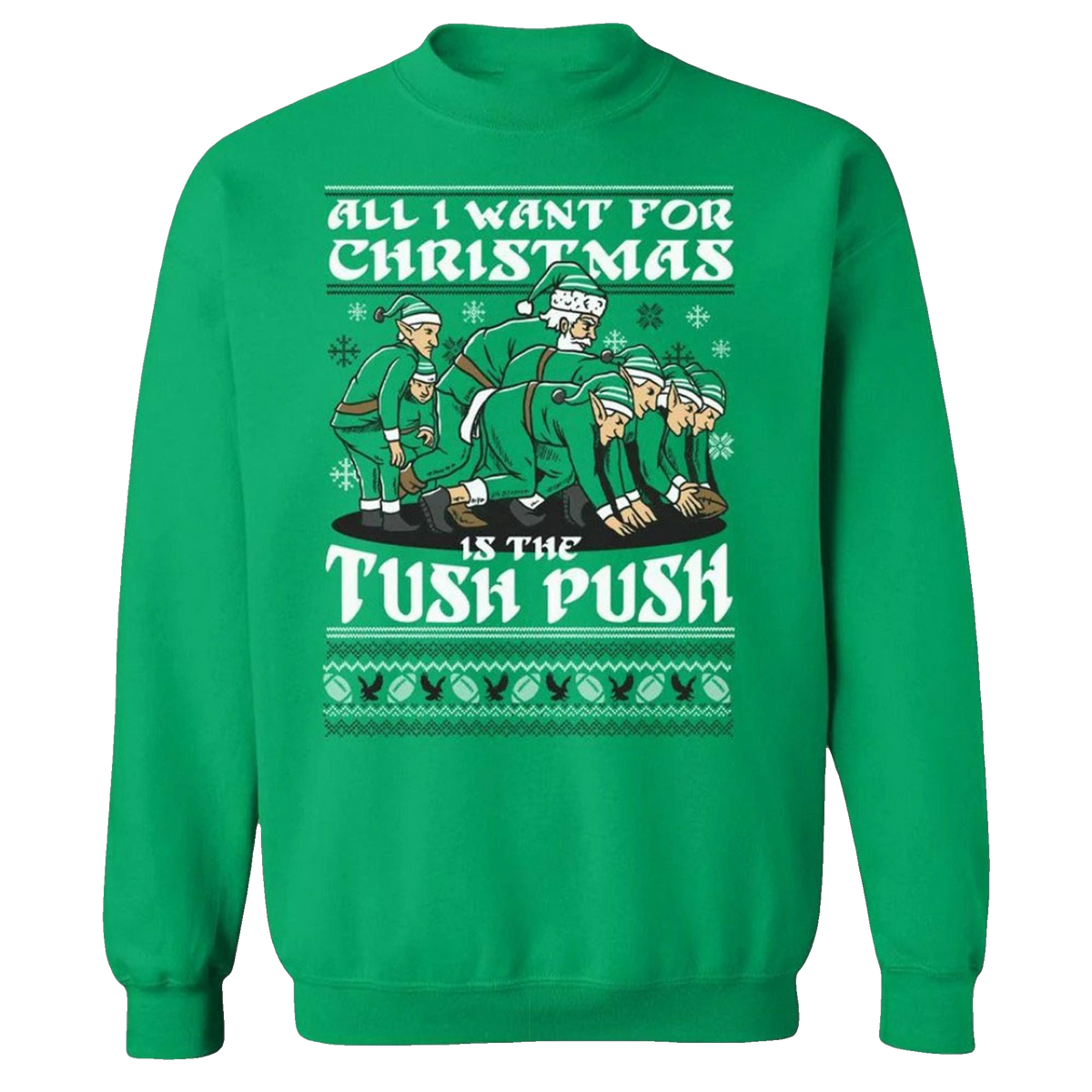 2026 Christmas Is The Tush Push Ugly Sweater - Moonbestprint