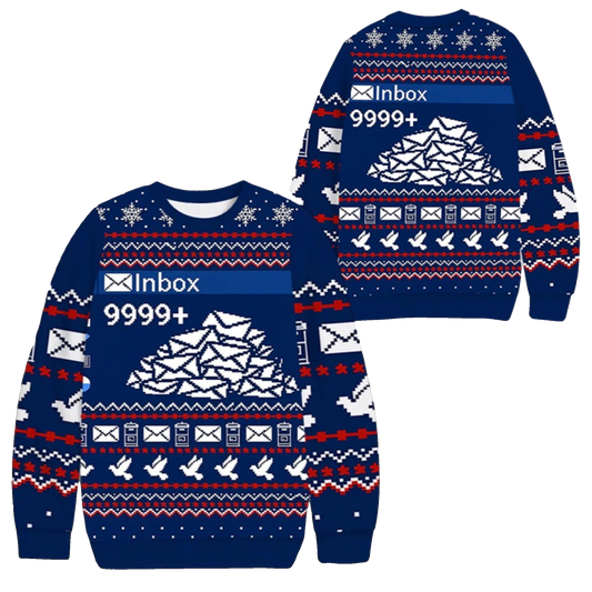 2026 Christmas Inbox 9999 Ugly Sweater - Moonbestprint