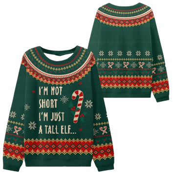 2026 Christmas Im Not Short Ugly Sweater - Moonbestprint