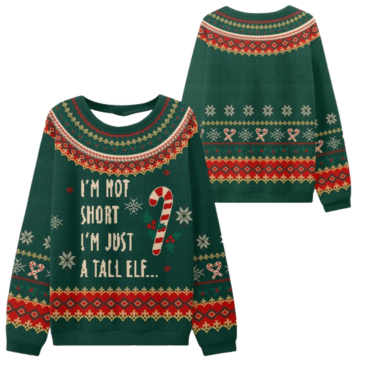 2026 Christmas Im Not Short Ugly Sweater - Moonbestprint