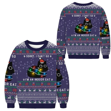 2026 Christmas Im An Indoor Cat Ugly Sweater - Moonbestprint