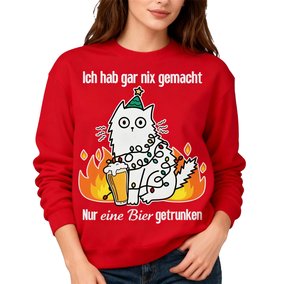 2026 Christmas Ich Hab Gar Nix Gemacht Ugly Sweater - Moonbestprint