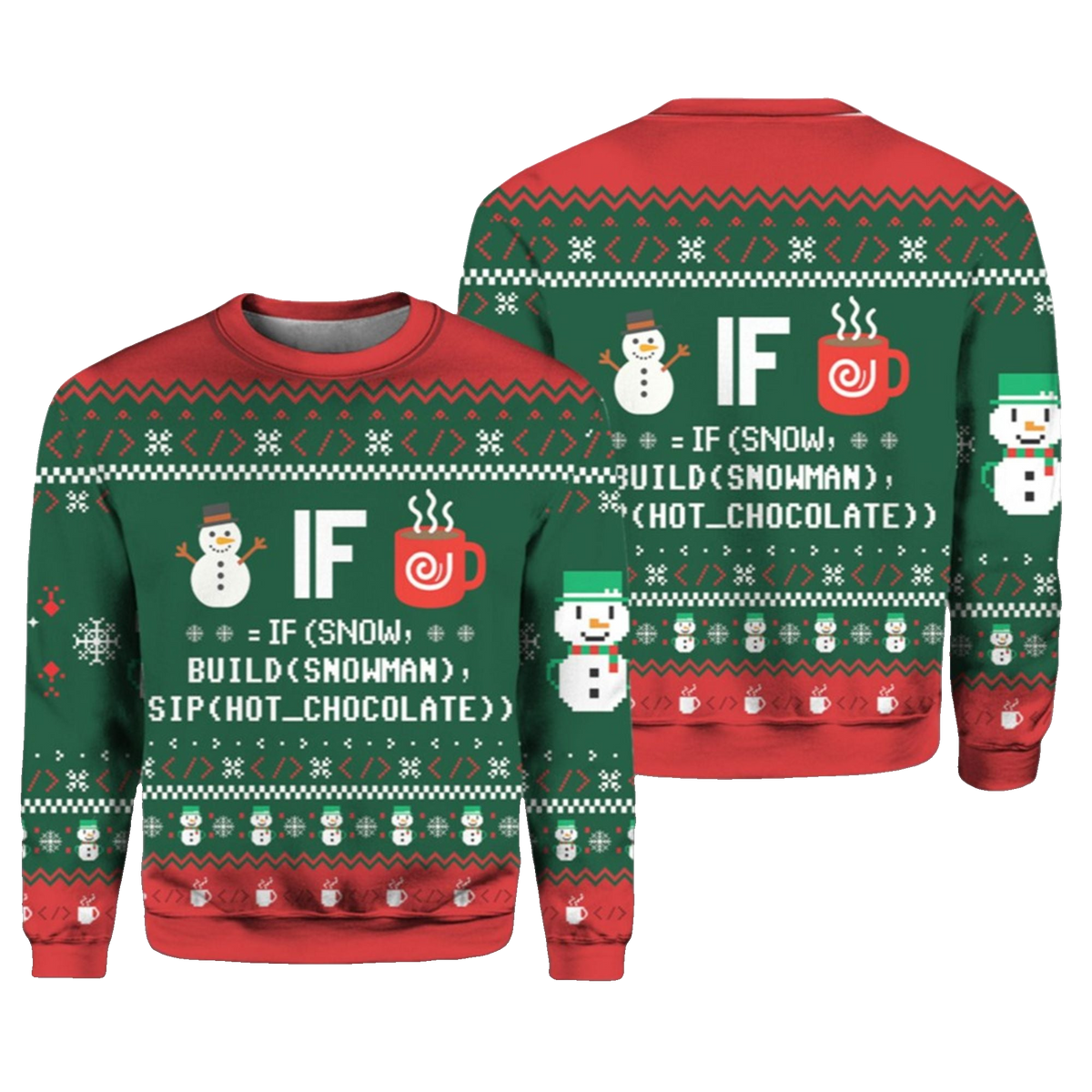 2026 Christmas IF Code Ugly Christmas Sweater - Moonbestprint