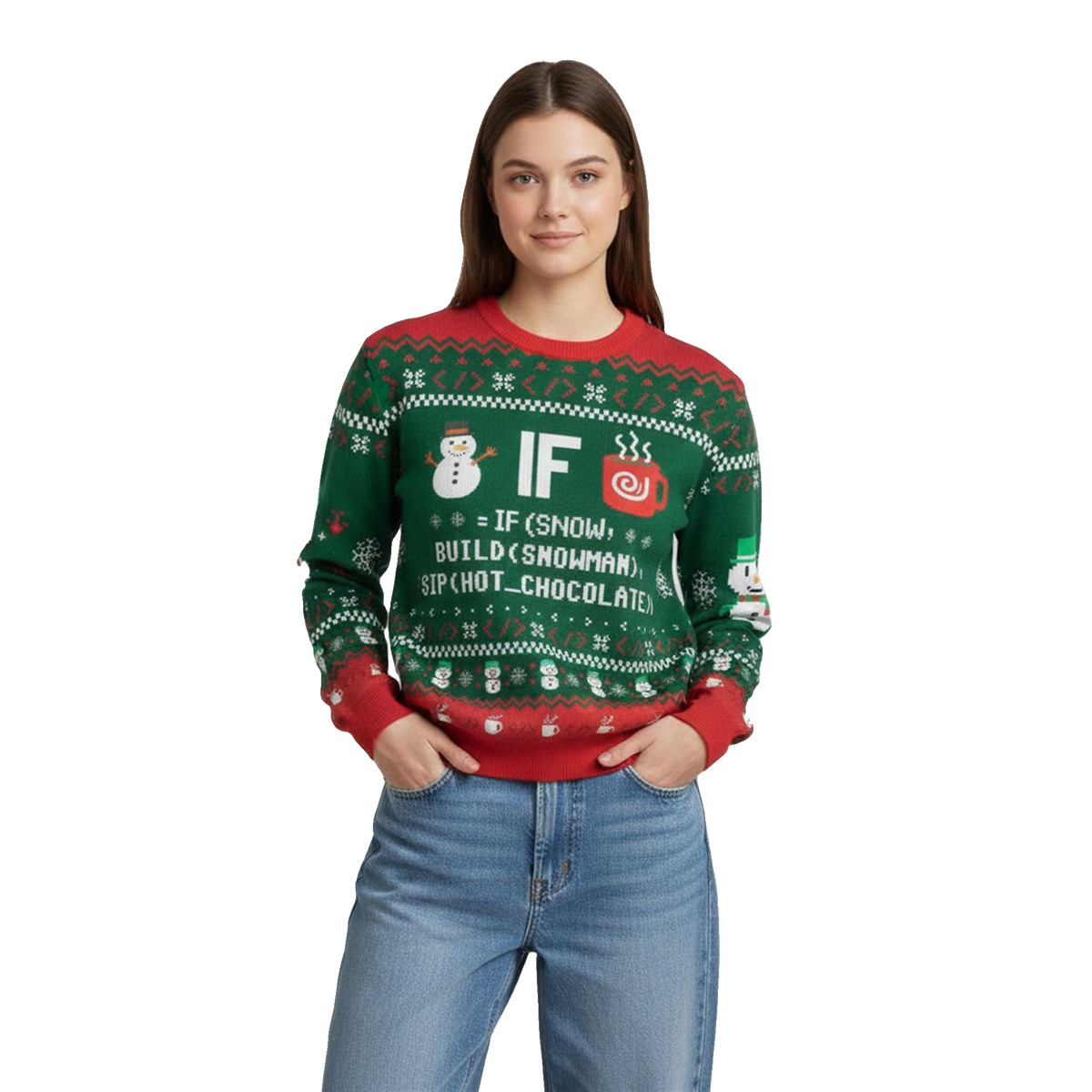 2026 Christmas IF Code Ugly Christmas Sweater - Moonbestprint