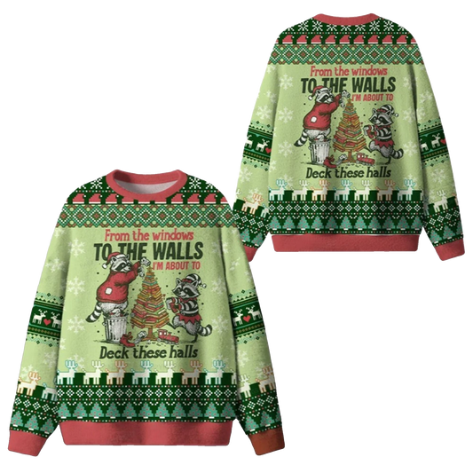 2026 Christmas I'm About To Deck These Halls Ugly Sweater - Moonbestprint