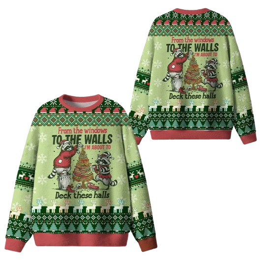 2026 Christmas I'm About To Deck These Halls Ugly Sweater - Moonbestprint