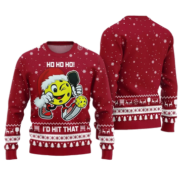 2026 Christmas I'd Hit That Pickleball Ugly Sweater - Moonbestprint