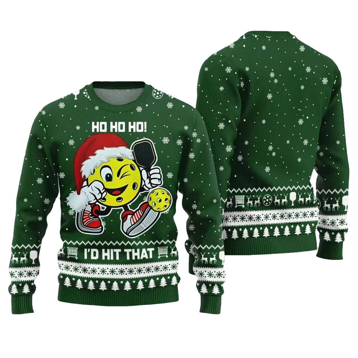 2026 Christmas I'd Hit That Pickleball Ugly Sweater - Moonbestprint