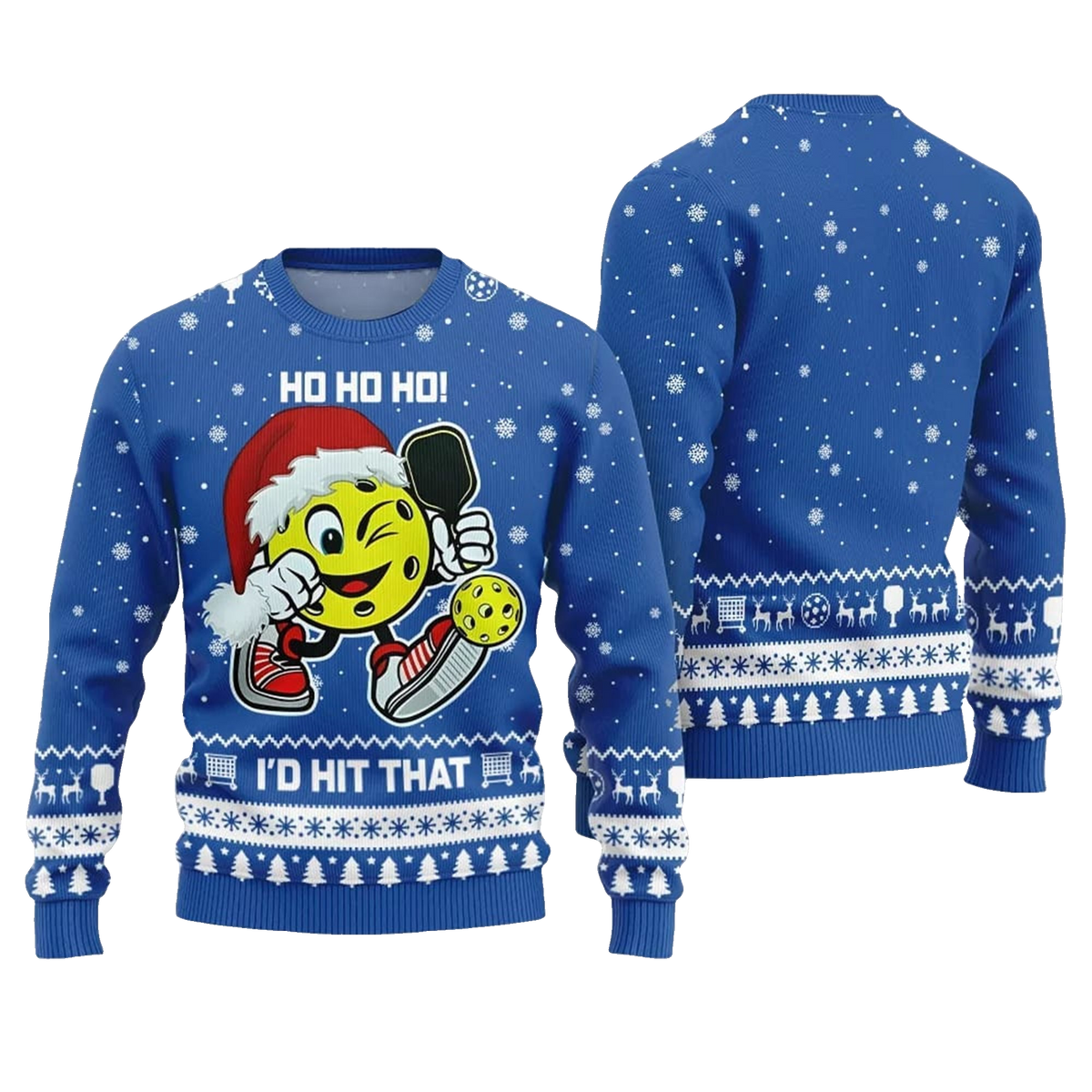2026 Christmas I'd Hit That Pickleball Ugly Sweater - Moonbestprint