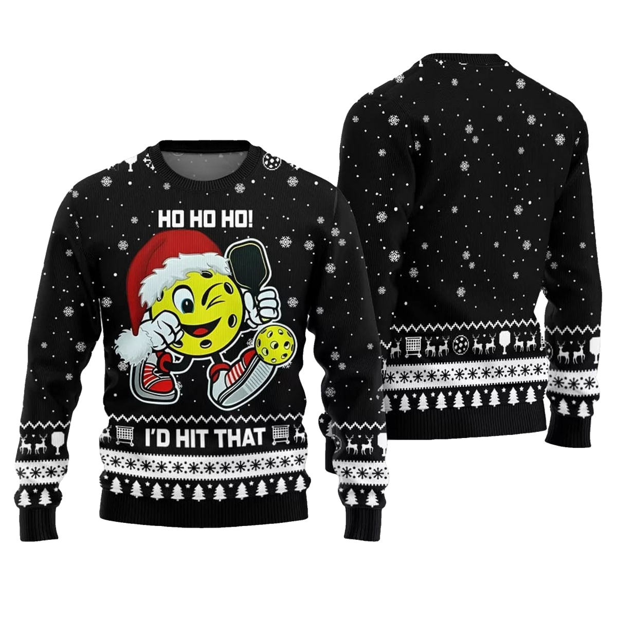2026 Christmas I'd Hit That Pickleball Ugly Sweater - Moonbestprint
