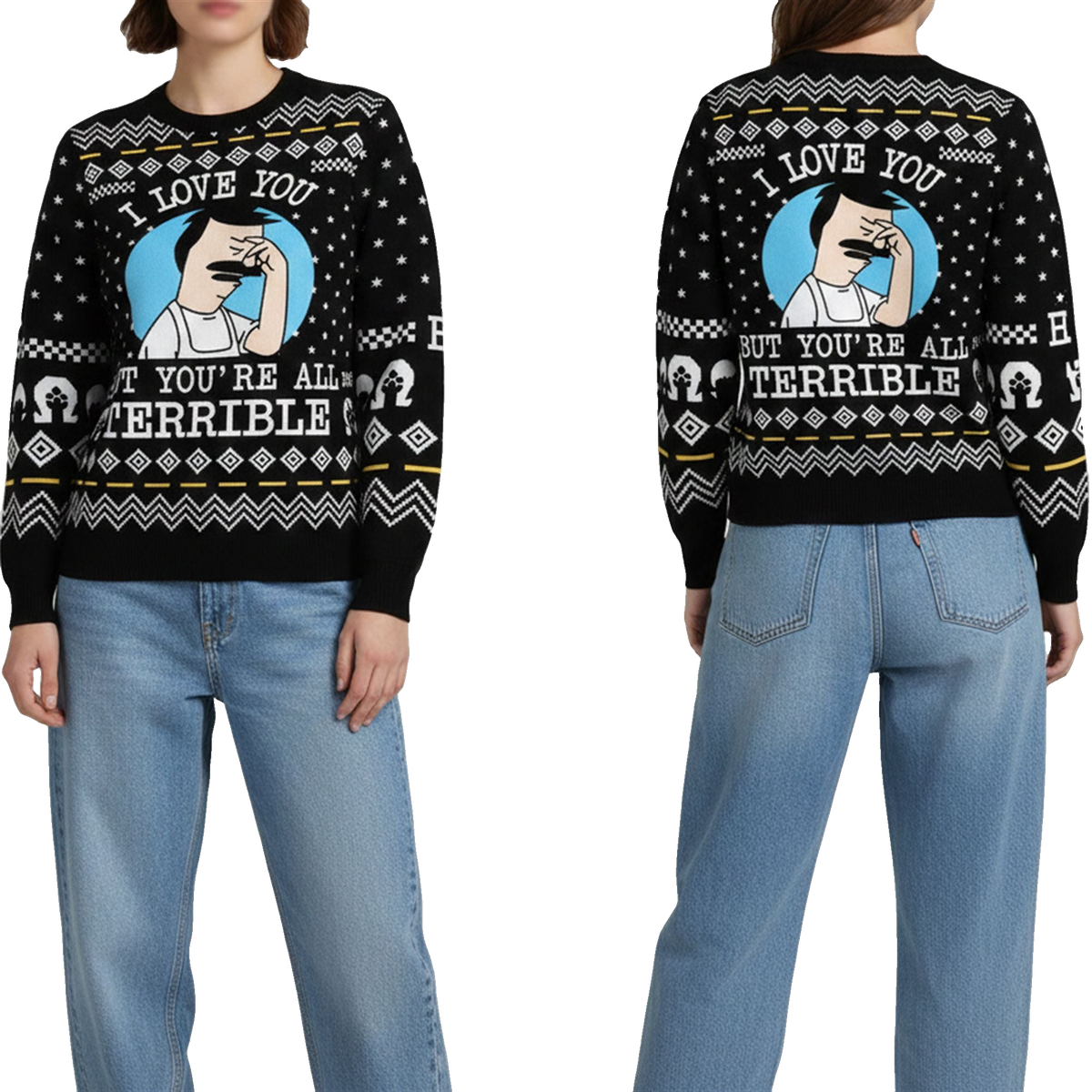 2026 Christmas I Love You But You're All Terrible Ugly Sweater - Moonbestprint