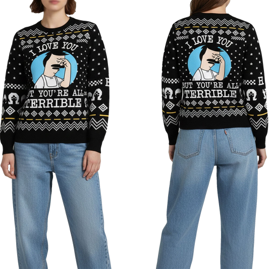 2026 Christmas I Love You But You're All Terrible Ugly Sweater - Moonbestprint