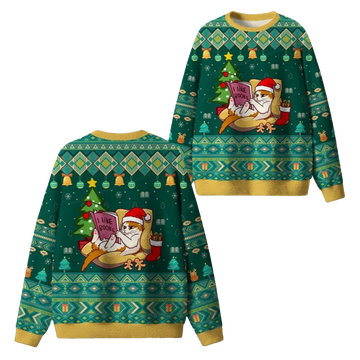 2026 Christmas I Like Books Ugly Sweater - Moonbestprint
