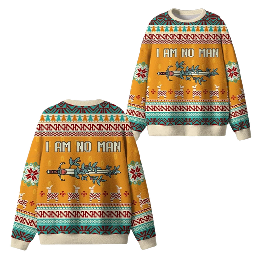 2026 Christmas I Am No Man Ugly Sweater - Moonbestprint
