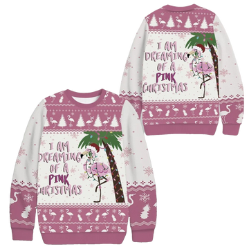 2026 Christmas I Am Dreaming Of A Pink Christmas Ugly Sweater - Moonbestprint