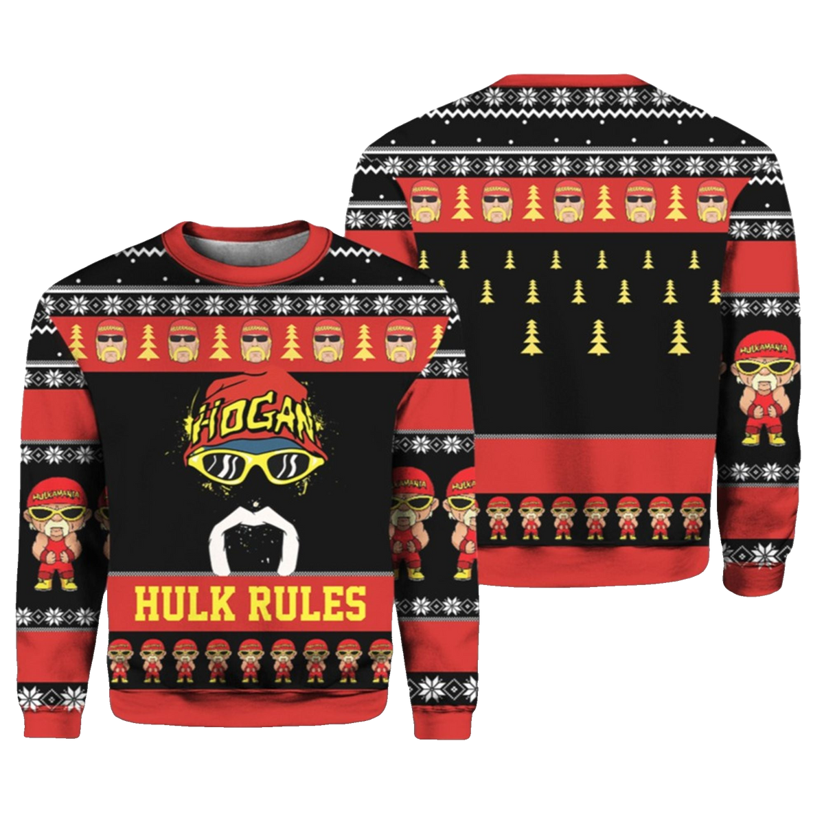 2026 Christmas Hulk Rules Hulk Hogan Ugly Sweater - Moonbestprint