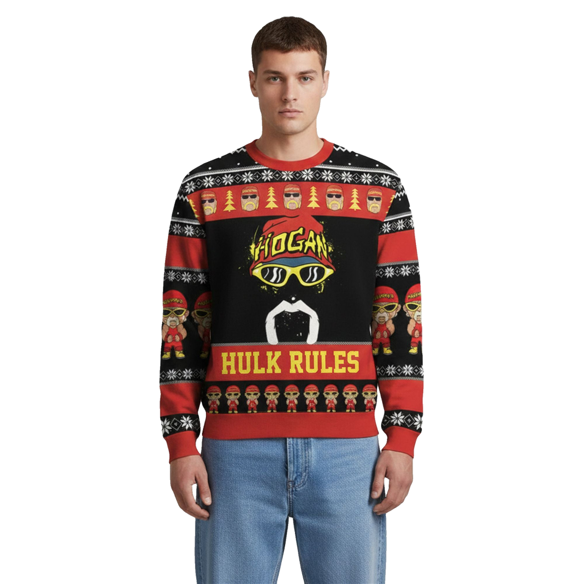 2026 Christmas Hulk Rules Hulk Hogan Ugly Sweater - Moonbestprint