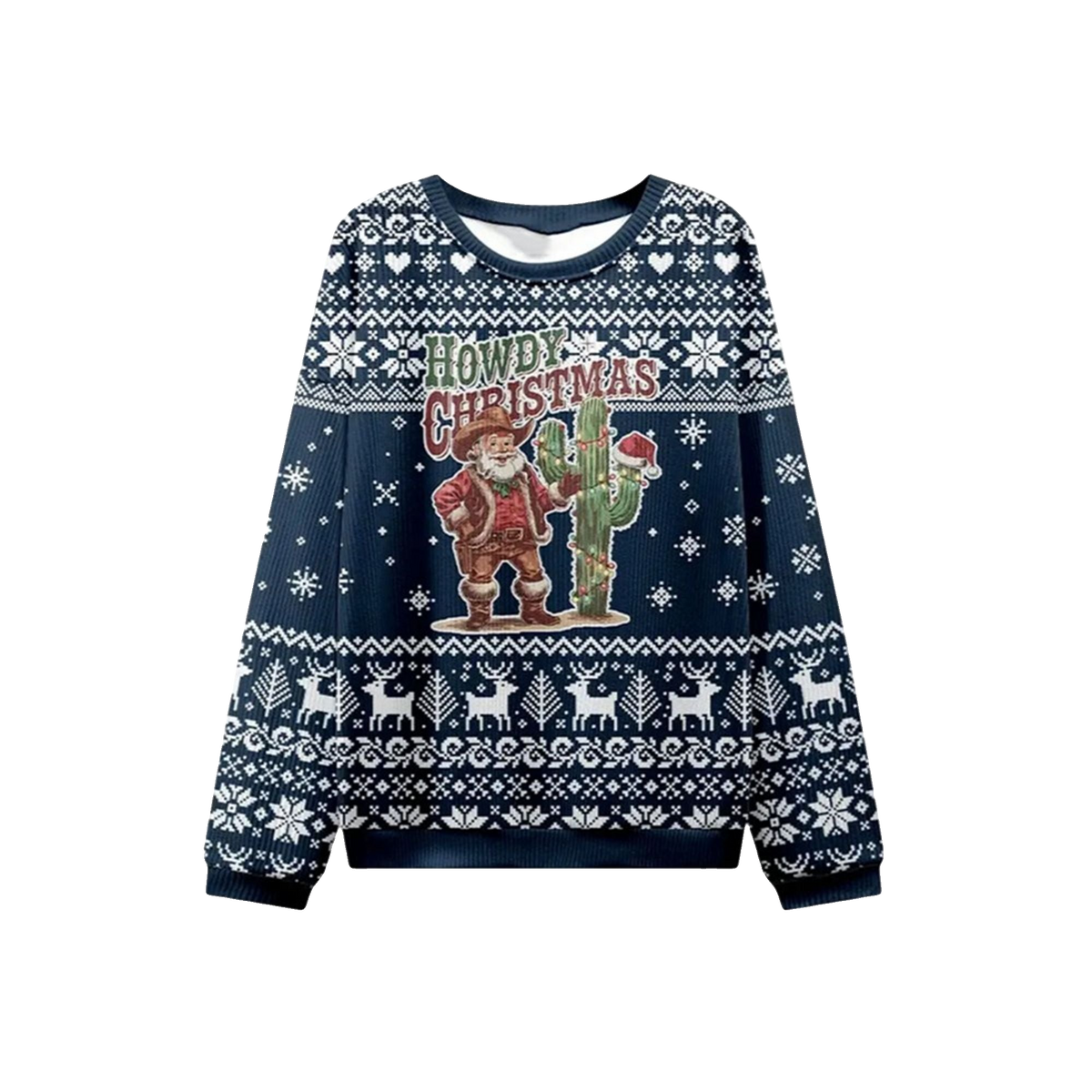 2026 Christmas Howdy Christmas Ugly Sweater - Moonbestprint